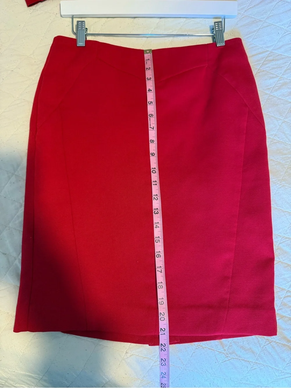 Worthington Petite Red Blazer & Pencil Skirt Suit Set Size 6 / PM